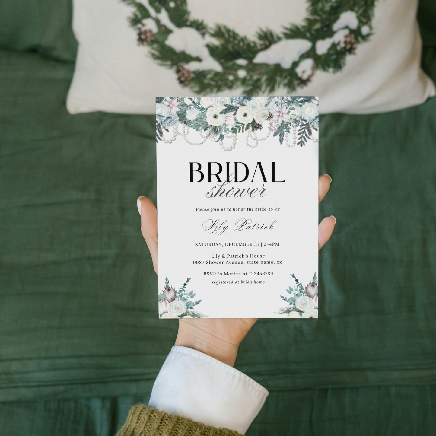 Winter Bridal Shower Invitation - #1