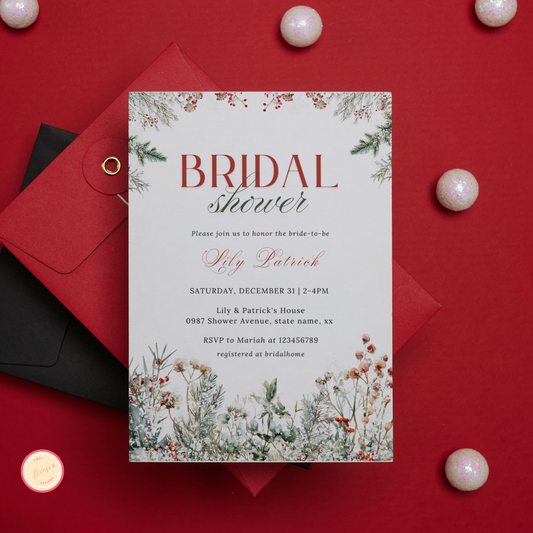 Winter Bridal Shower Invitation - #2