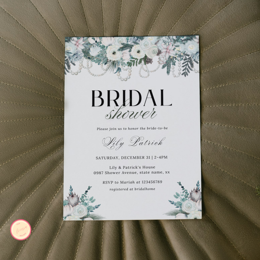 Winter Bridal Shower Invitation - #1
