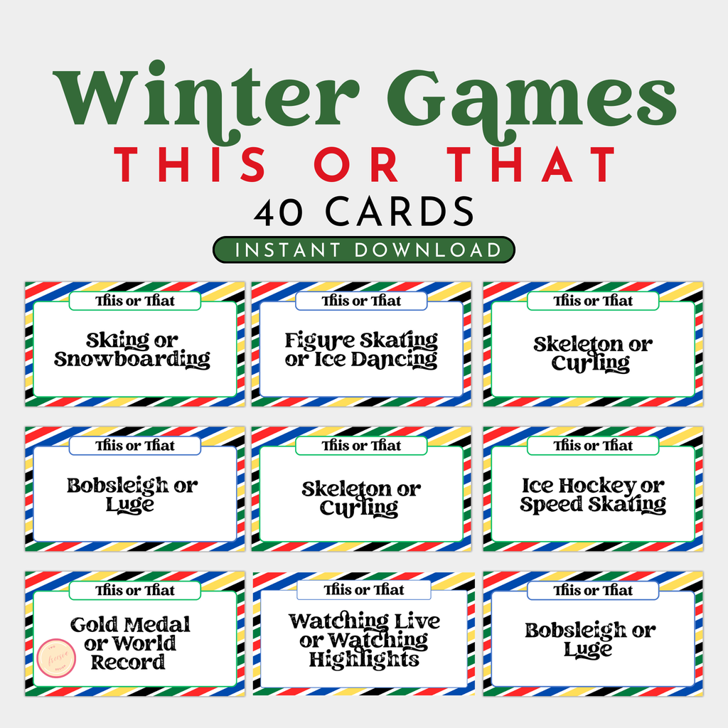 Winter Games (This or That)