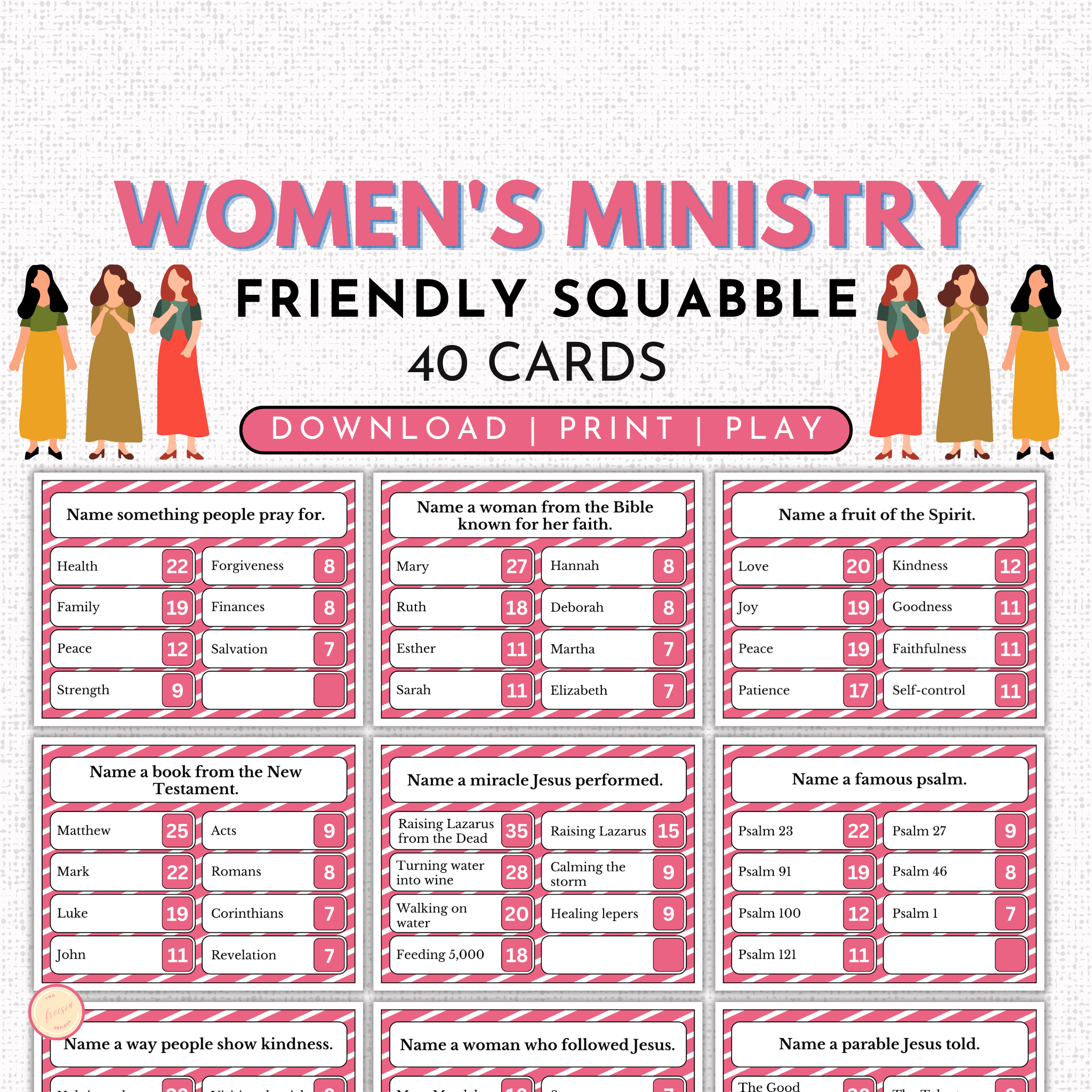 Women's Ministry Squabble Game