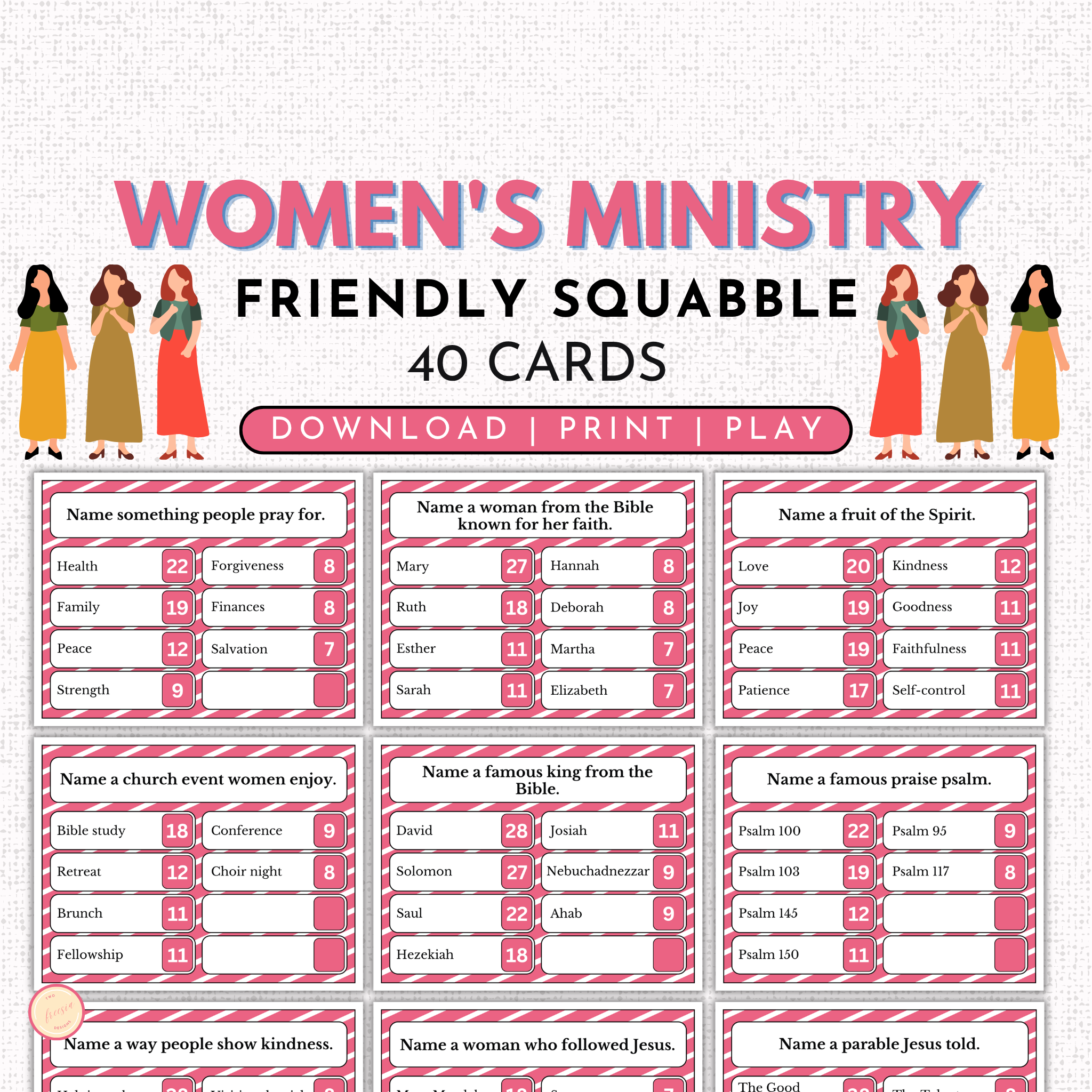 Women's Ministry Squabble Game