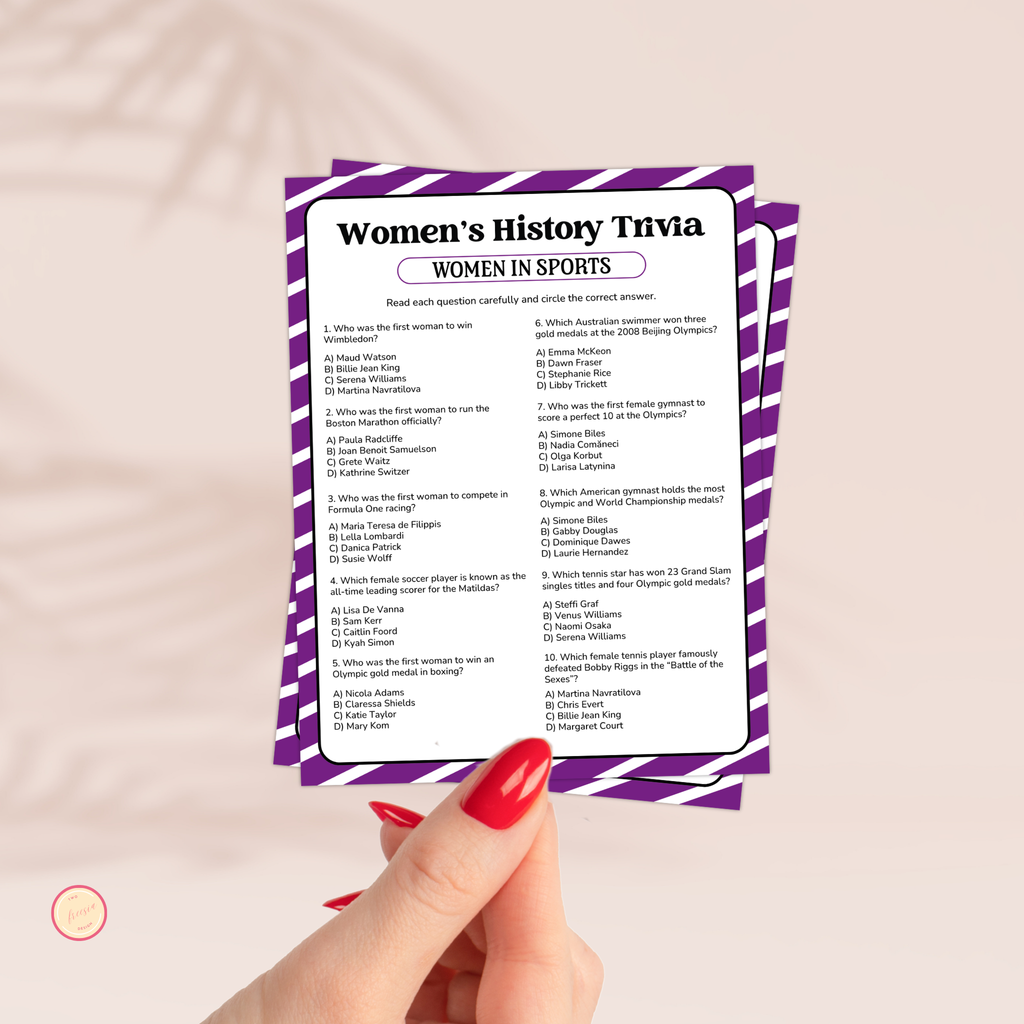 Women's History Sport Trivia Game