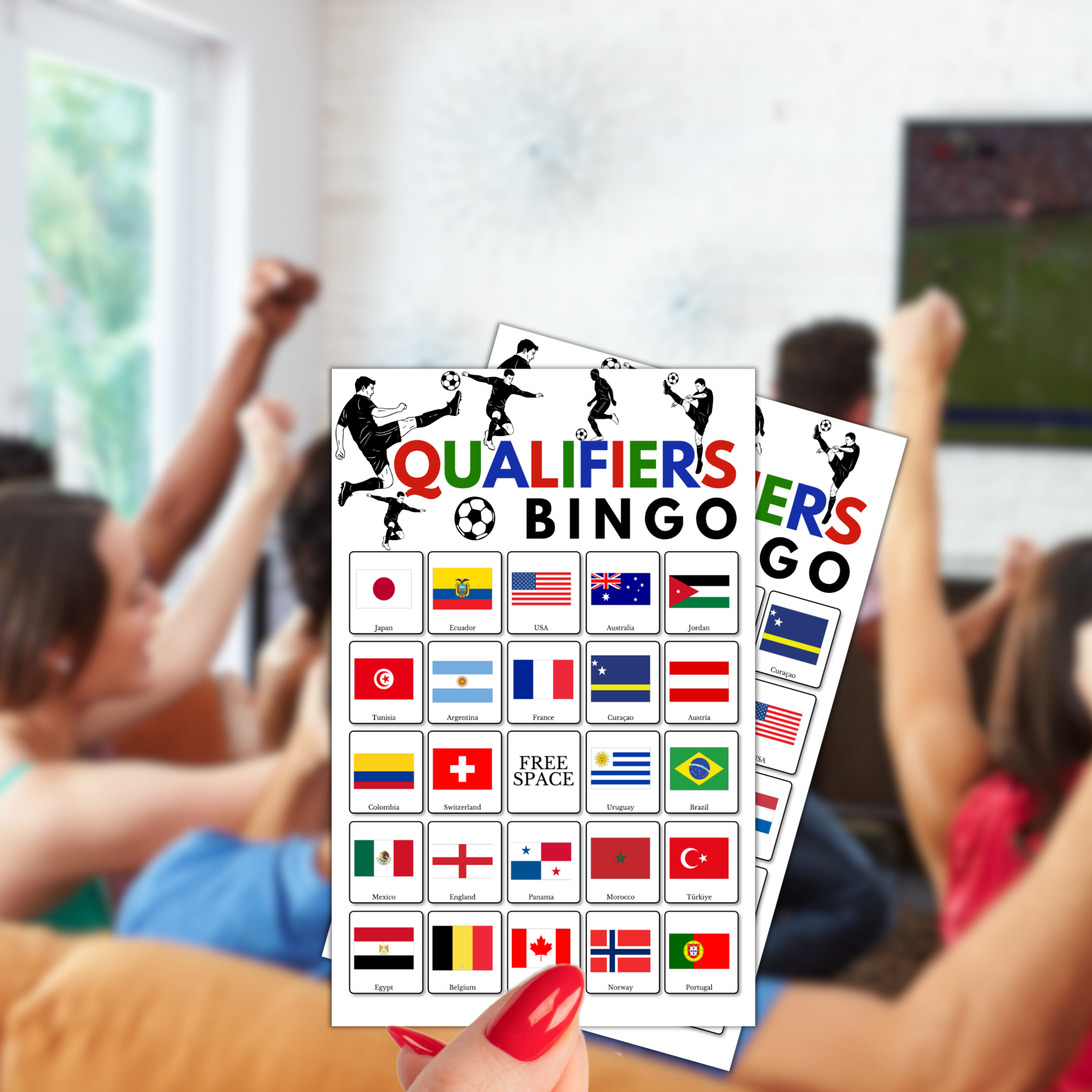 Football Qualifiers Bingo Game