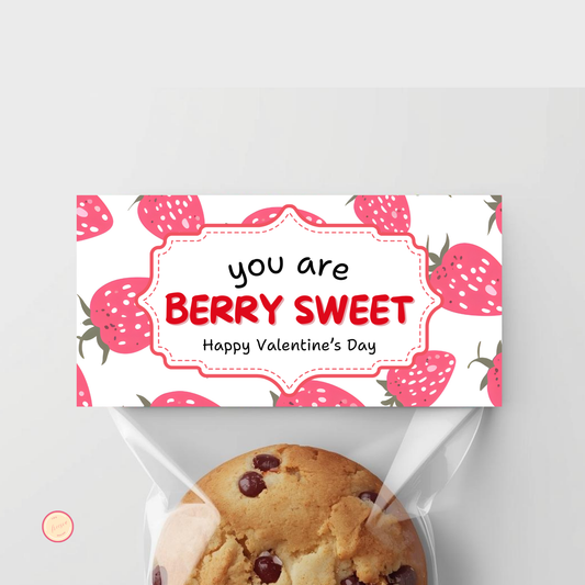 Valentine's Berry Sweet Bag Topper