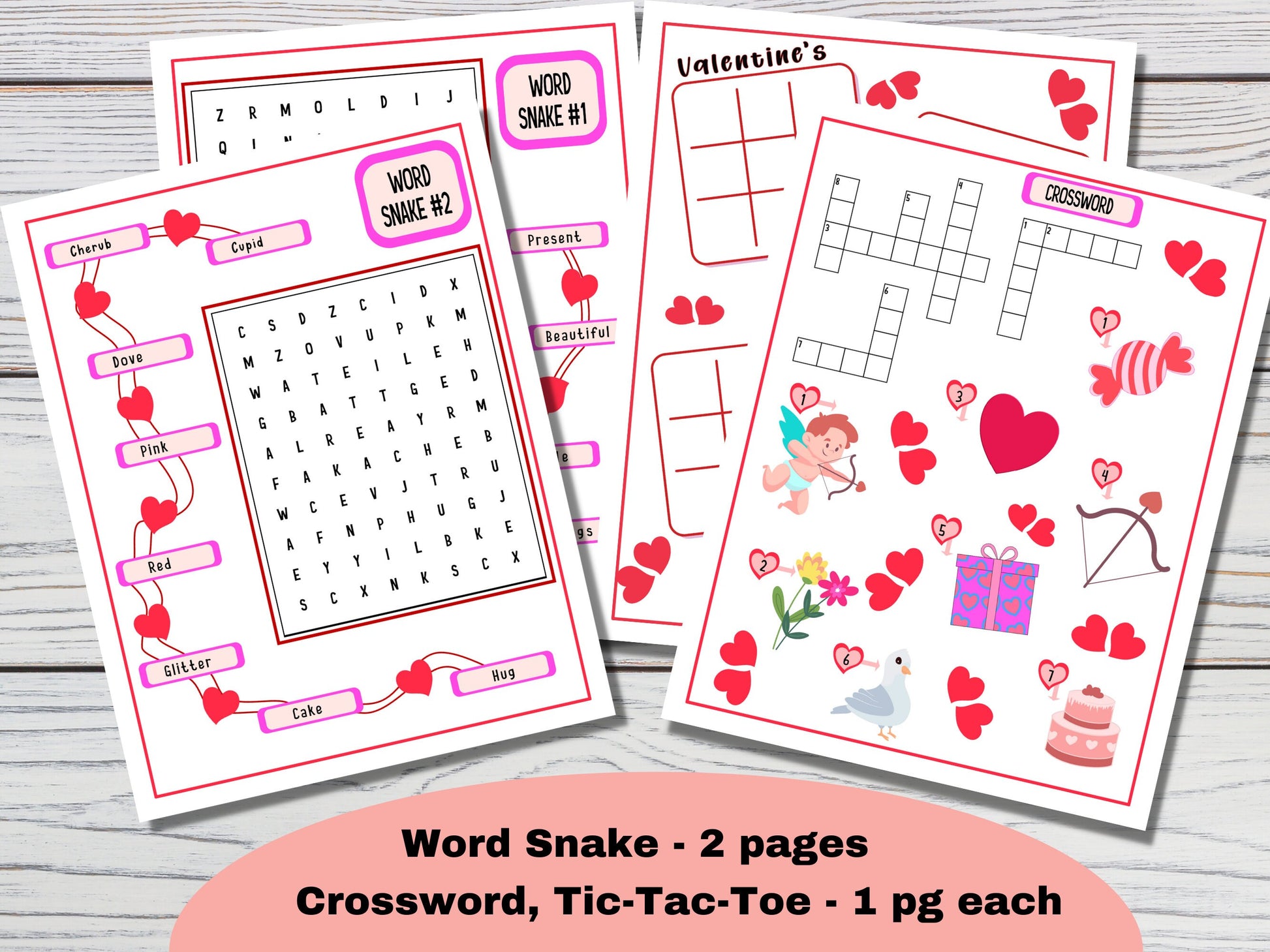 crossword games for valentines day