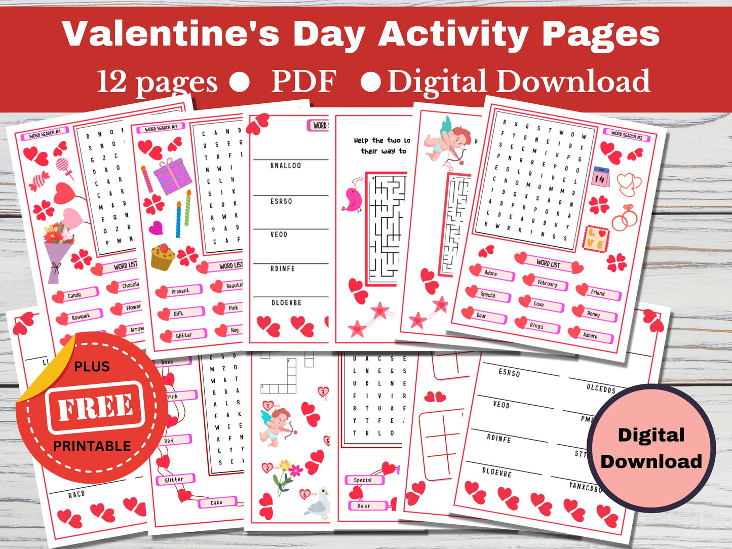 Valentine's Day Activity Bundle for Kids