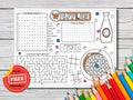 Waffles Coloring and Activity Placemat