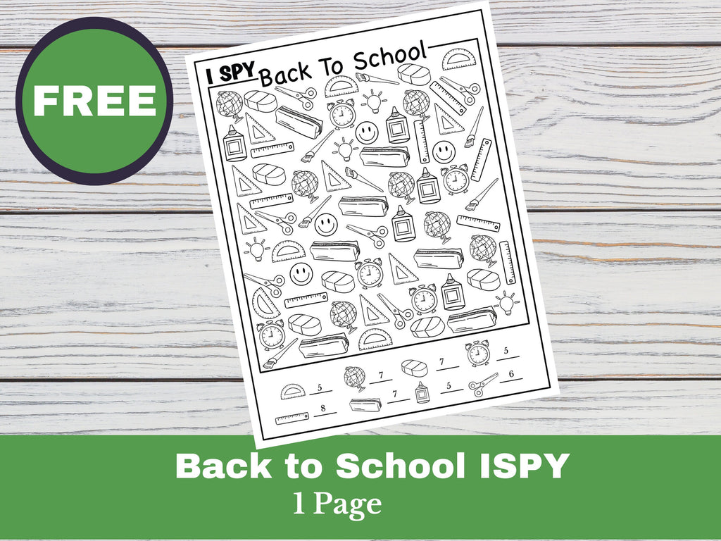 Back to School Printable Activity Worksheets
