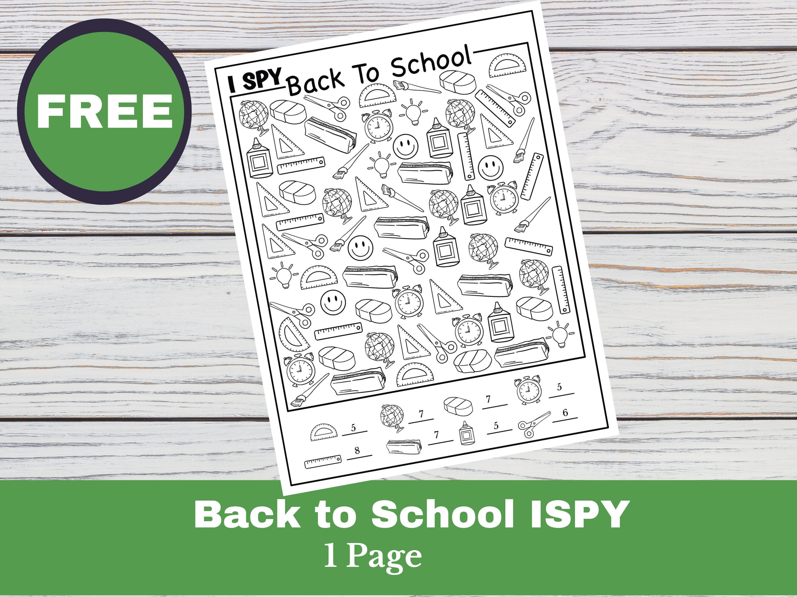 Back to School Printable Activity Worksheets