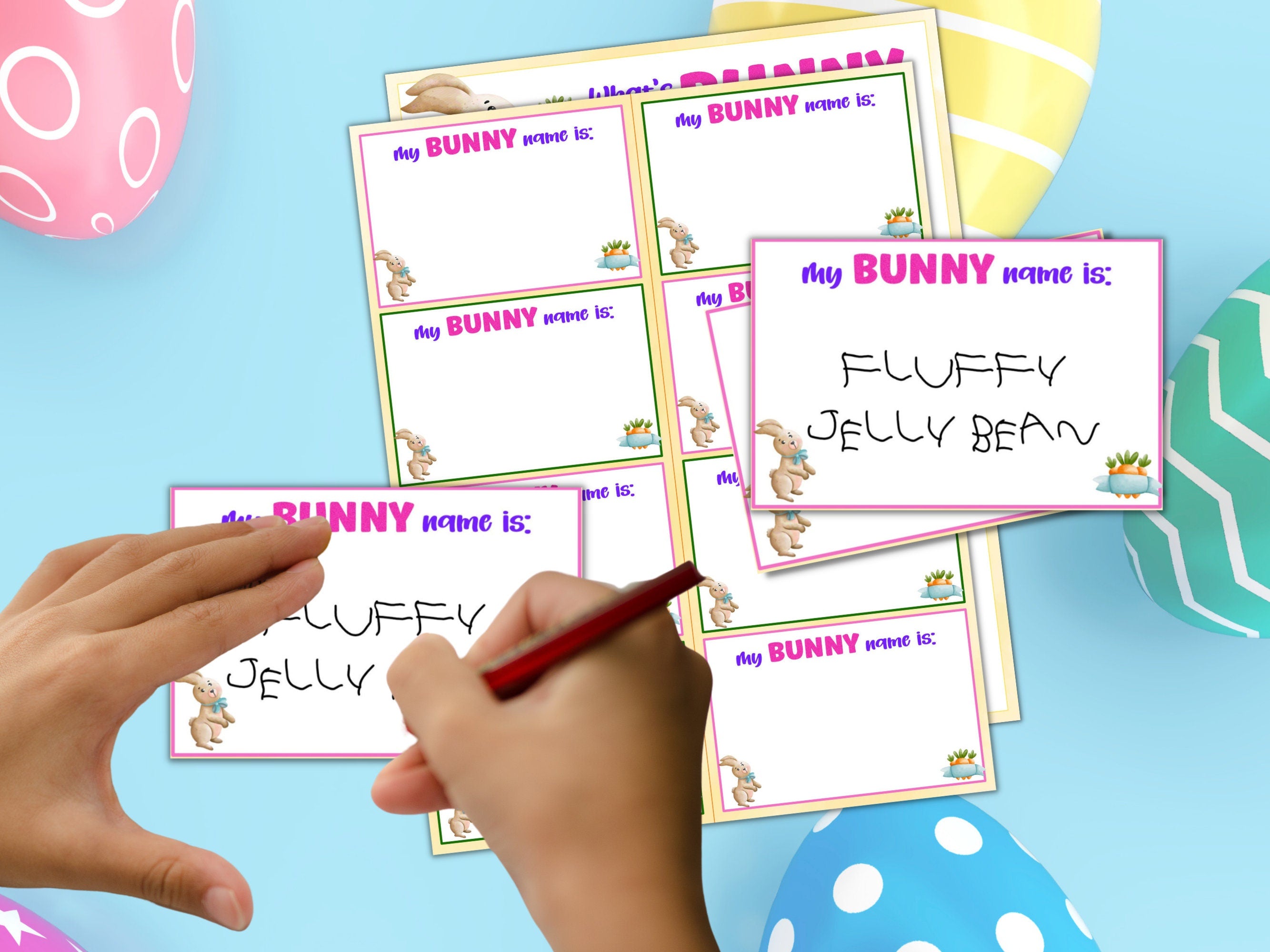 What's Your Bunny Name - Easter Game Printable