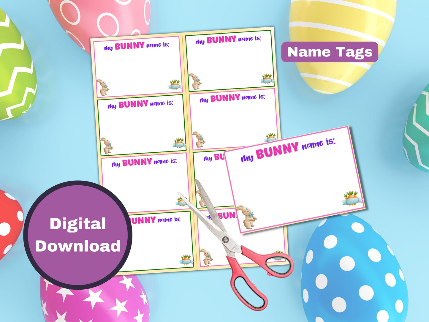 What's Your Bunny Name - Easter Game Printable