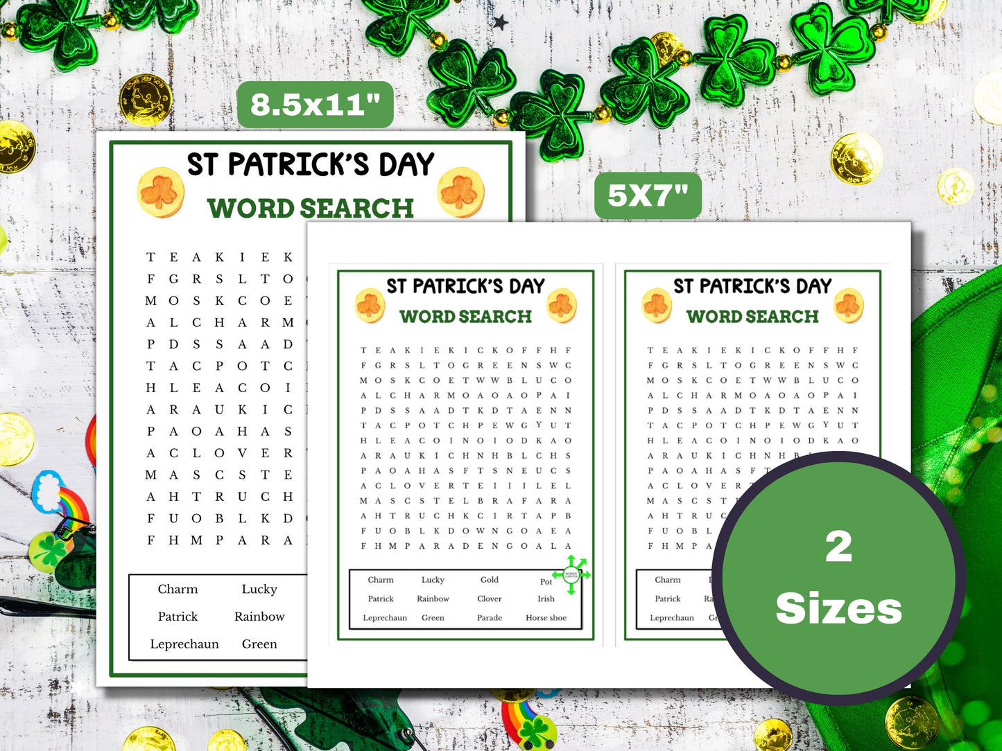 St. Patrick's Day Word Search Game