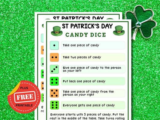 St. Patrick's Day Candy Dice Game