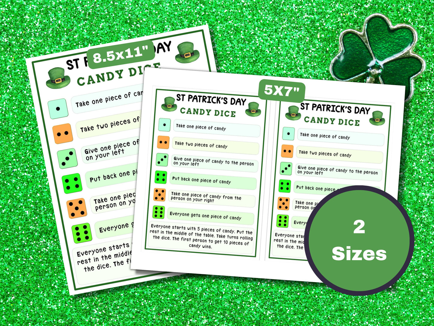 St. Patrick's Day Candy Dice Game