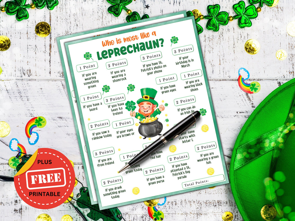 Who is Most like a Leprechaun Game