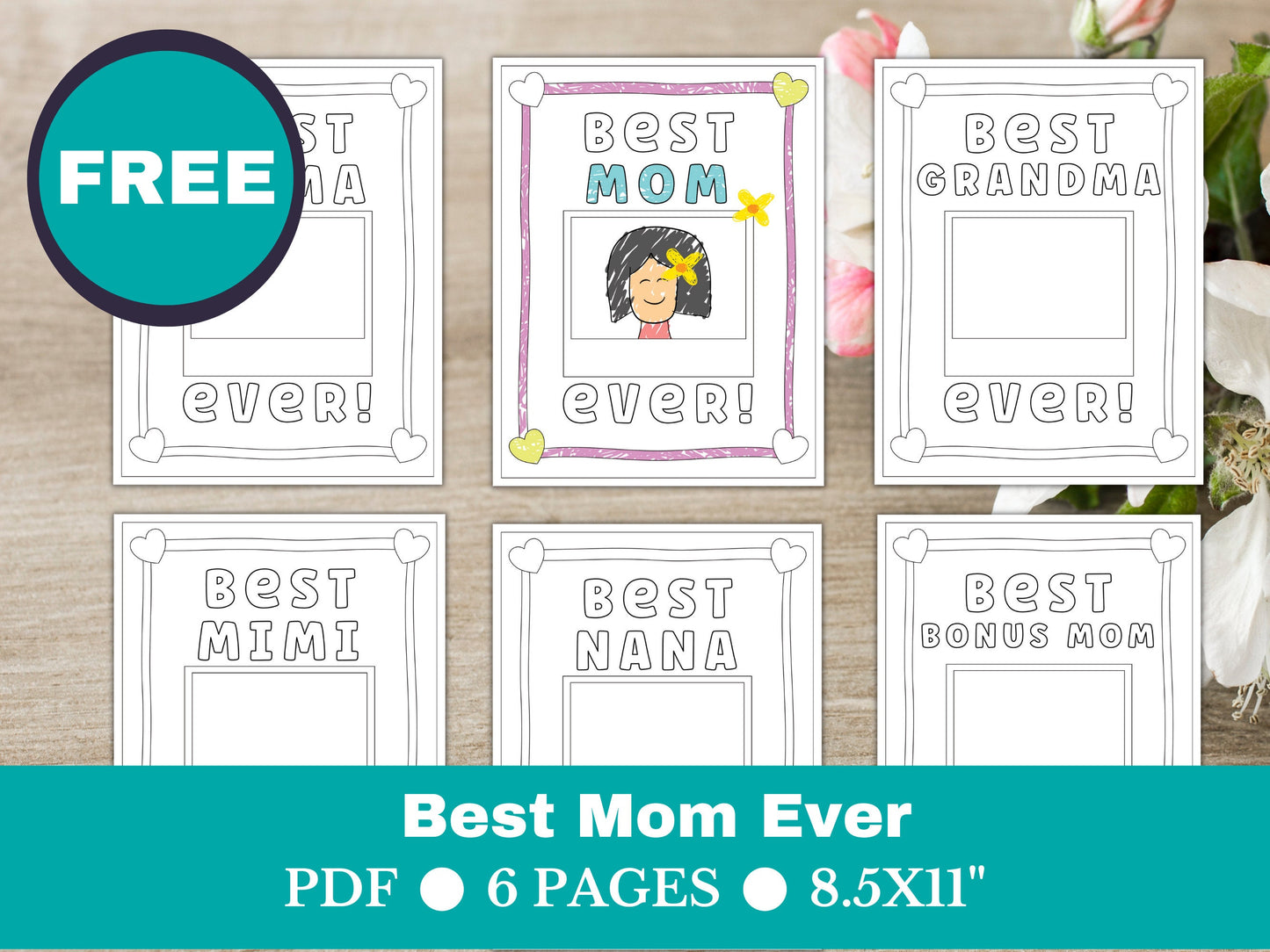 All about My Mom, Grandma, Mimi, Nana, Bonus Mom, Mama - Fill in the Blank Activity Page