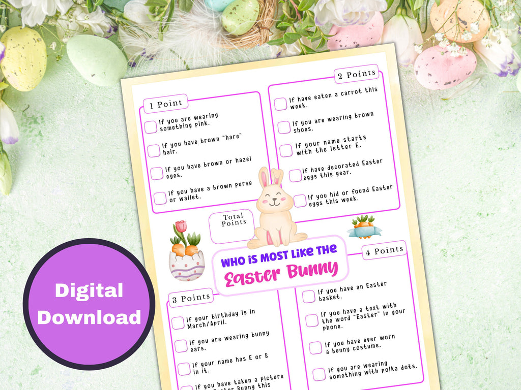 Who is like the Easter Bunny? - Easter Game