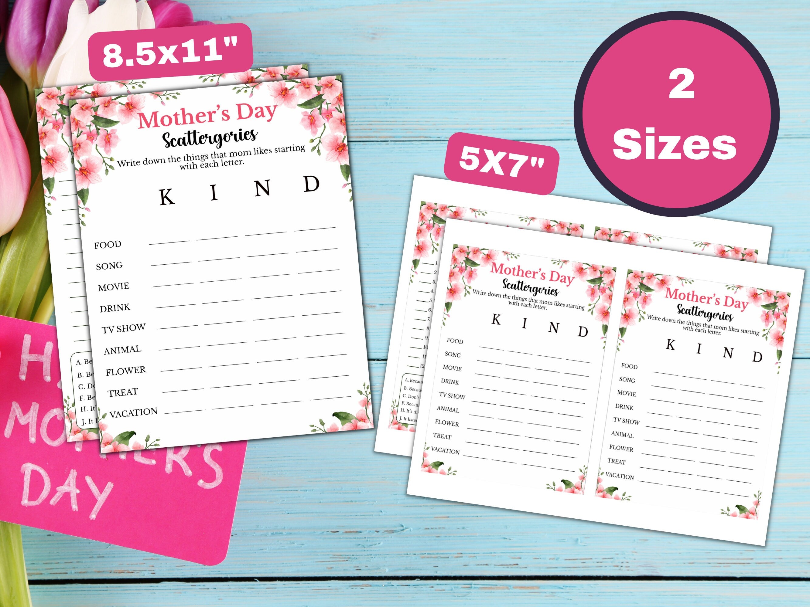 Printable Mother's Day Games - 12 Games