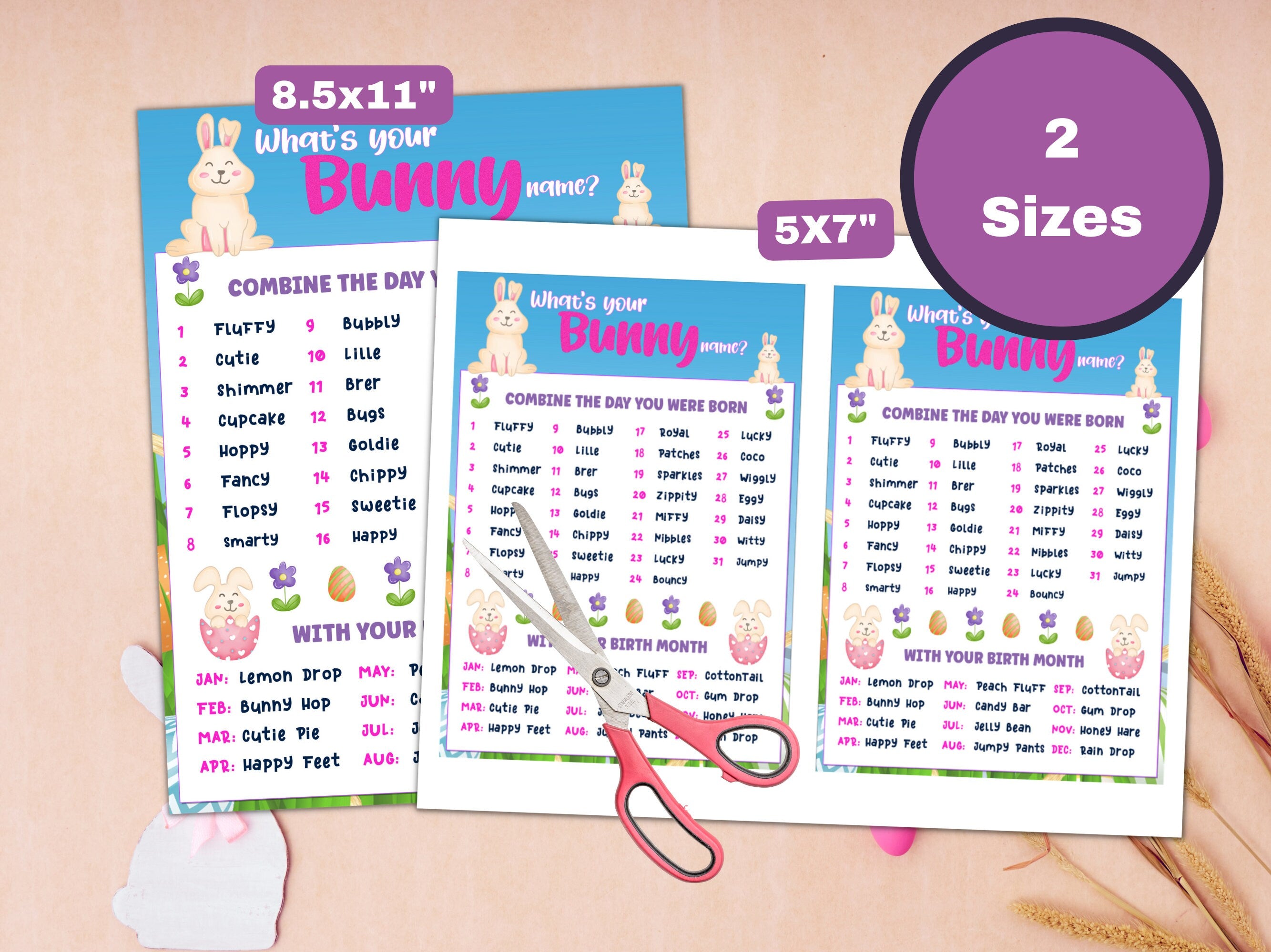 What's Your Bunny Name Game