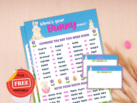 What's Your Bunny Name Game