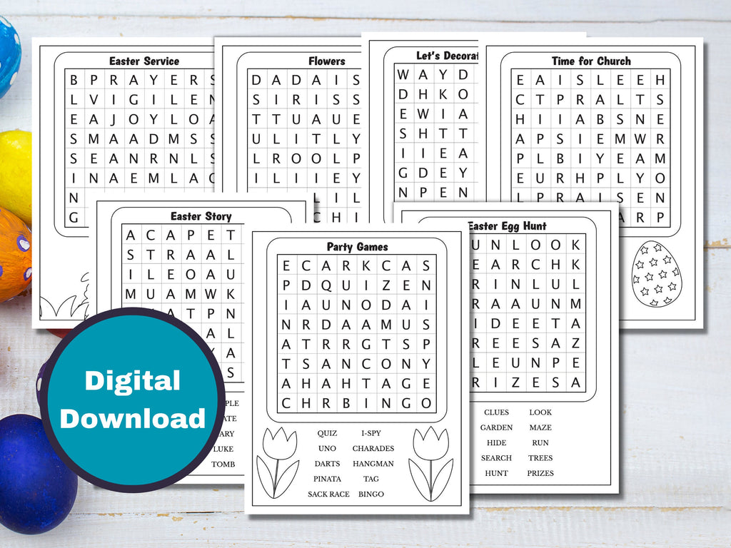 Easter Word Search Game - 14 Pack