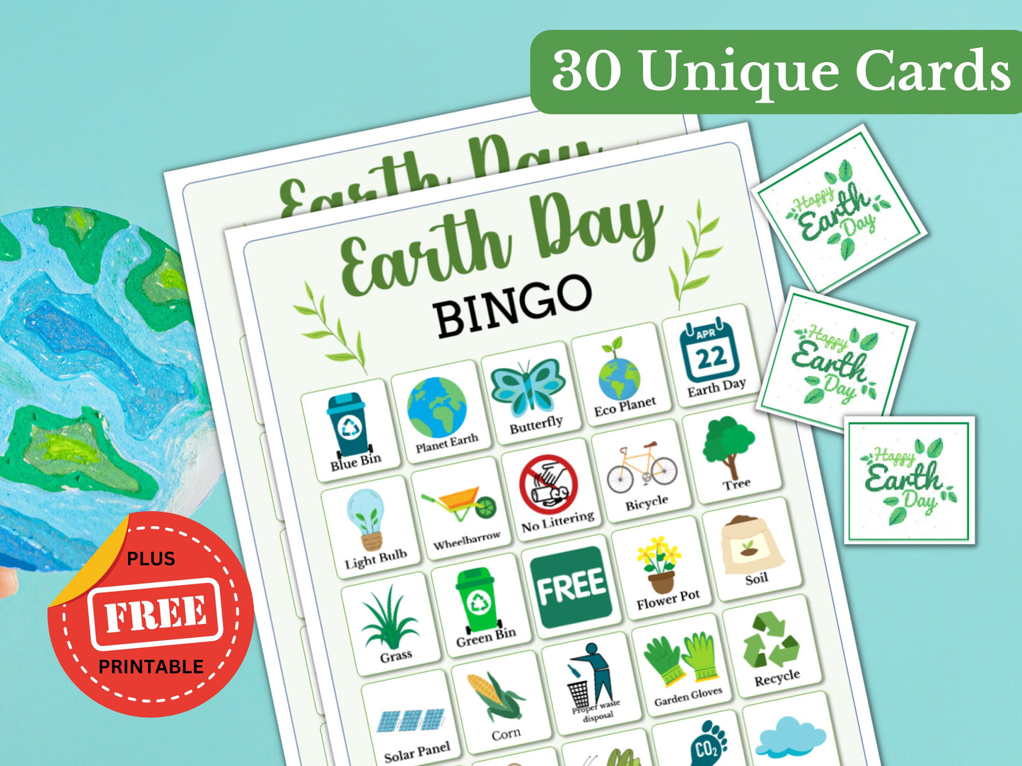 Earth Day Printable Bingo Game