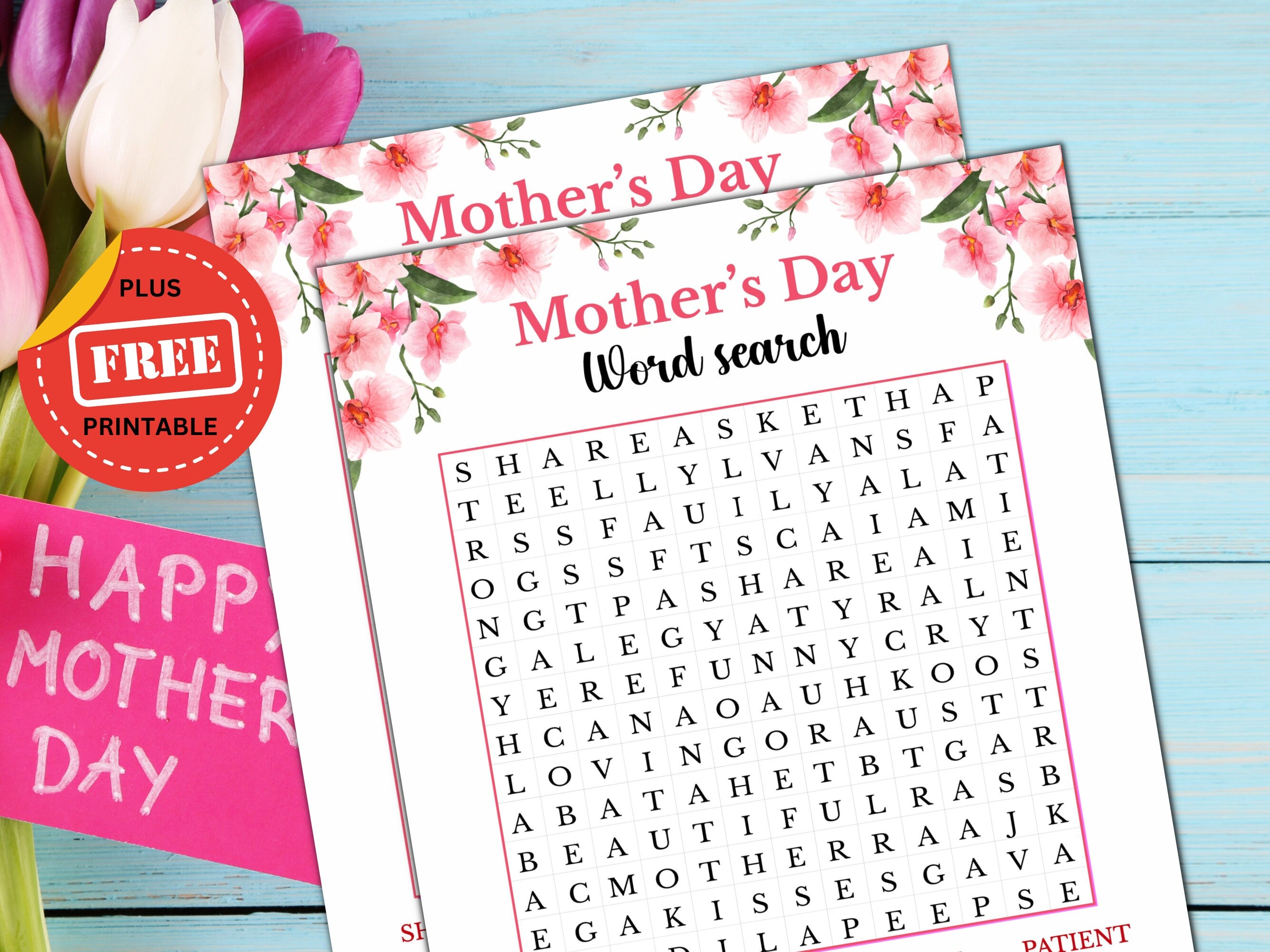 Mother's Day Word Search Game