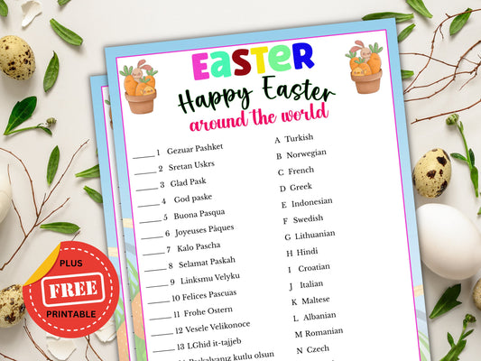 Happy Easter Around The World Game