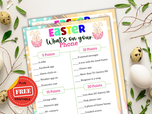 What's on your Phone - Easter Game