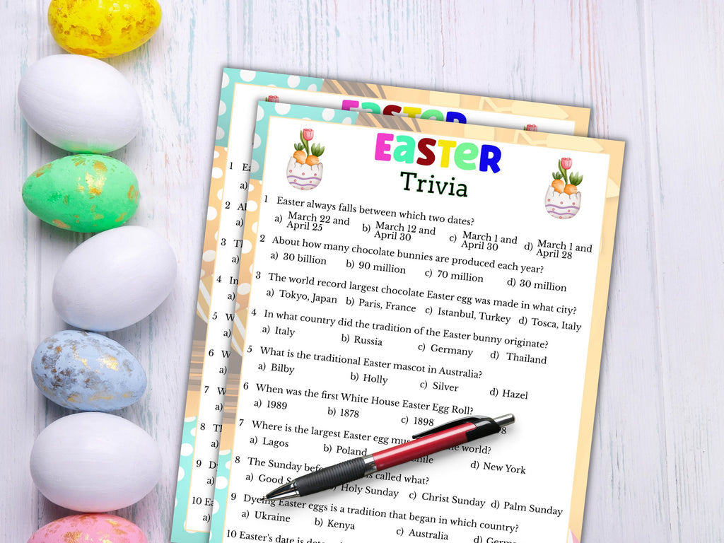 Easter Trivia Game