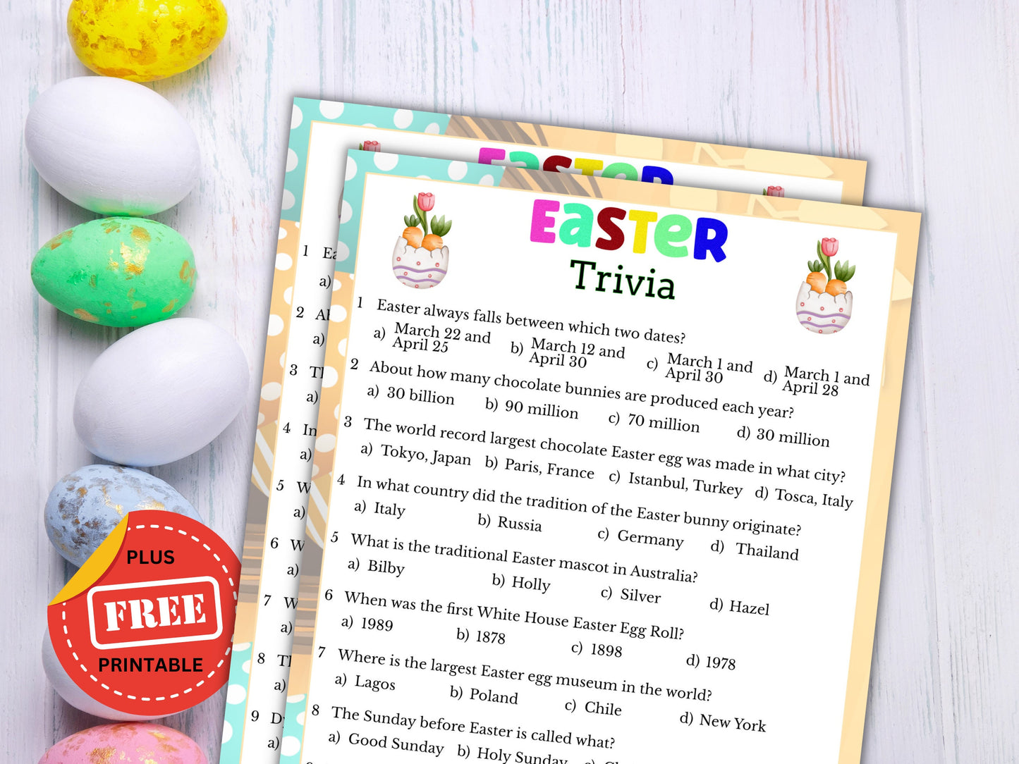 Easter Trivia Game