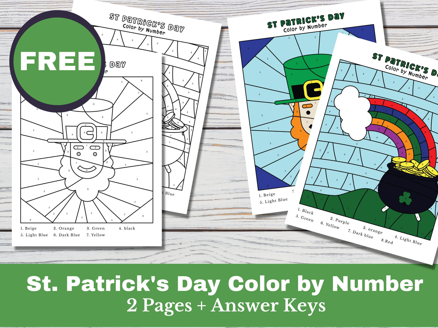 St Patrick's Day Lucky to be Me Activity