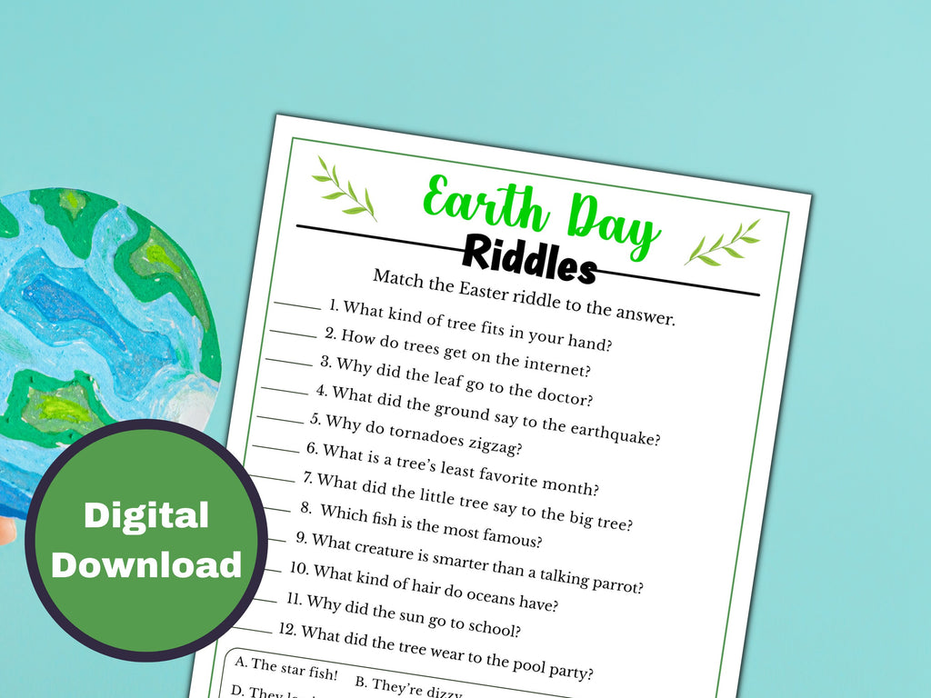 Earth Day Riddles Game