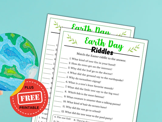 Earth Day Riddles Game