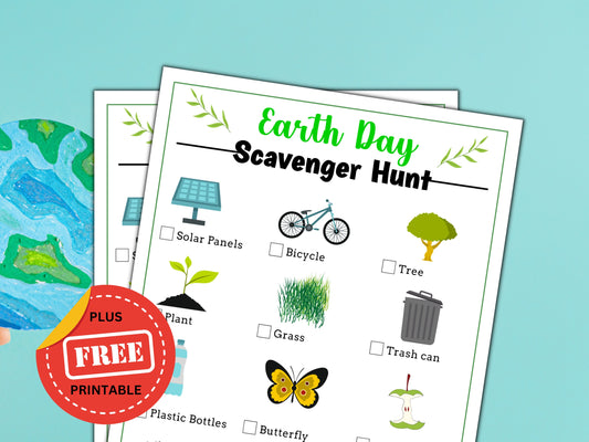 Printable Earth Day Scavenger Hunt