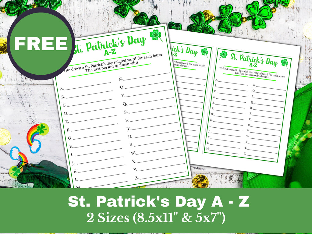 St. Patrick's Day Crossword Puzzle