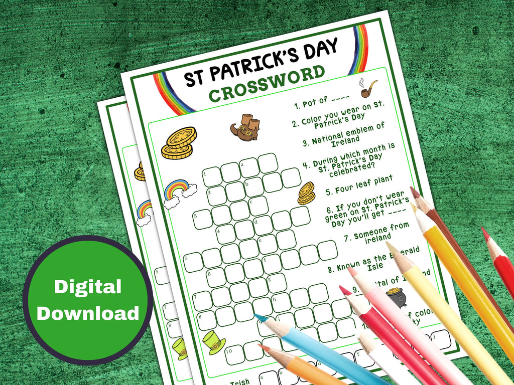 St. Patrick's Day Crossword Puzzle