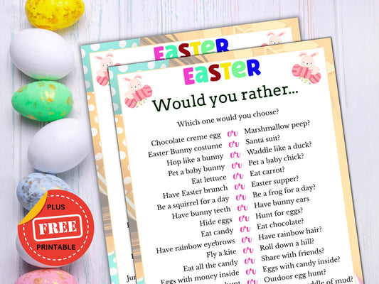 Easter Would you Rather Game