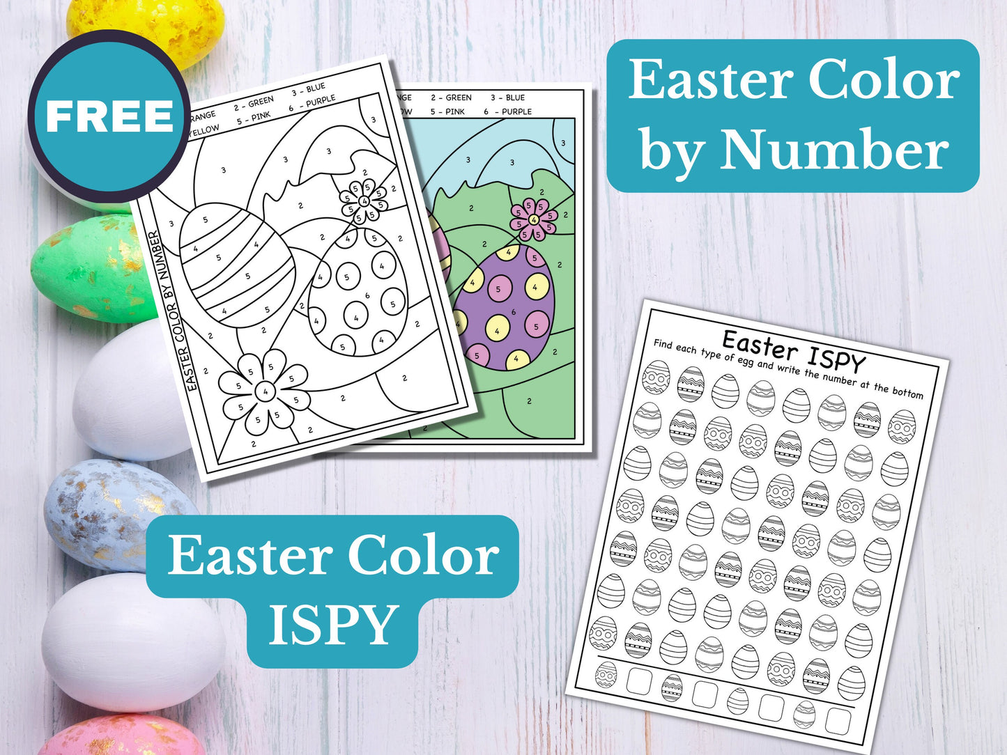 Easter Coloring and Activity Bundle for Kids - 56 Pack