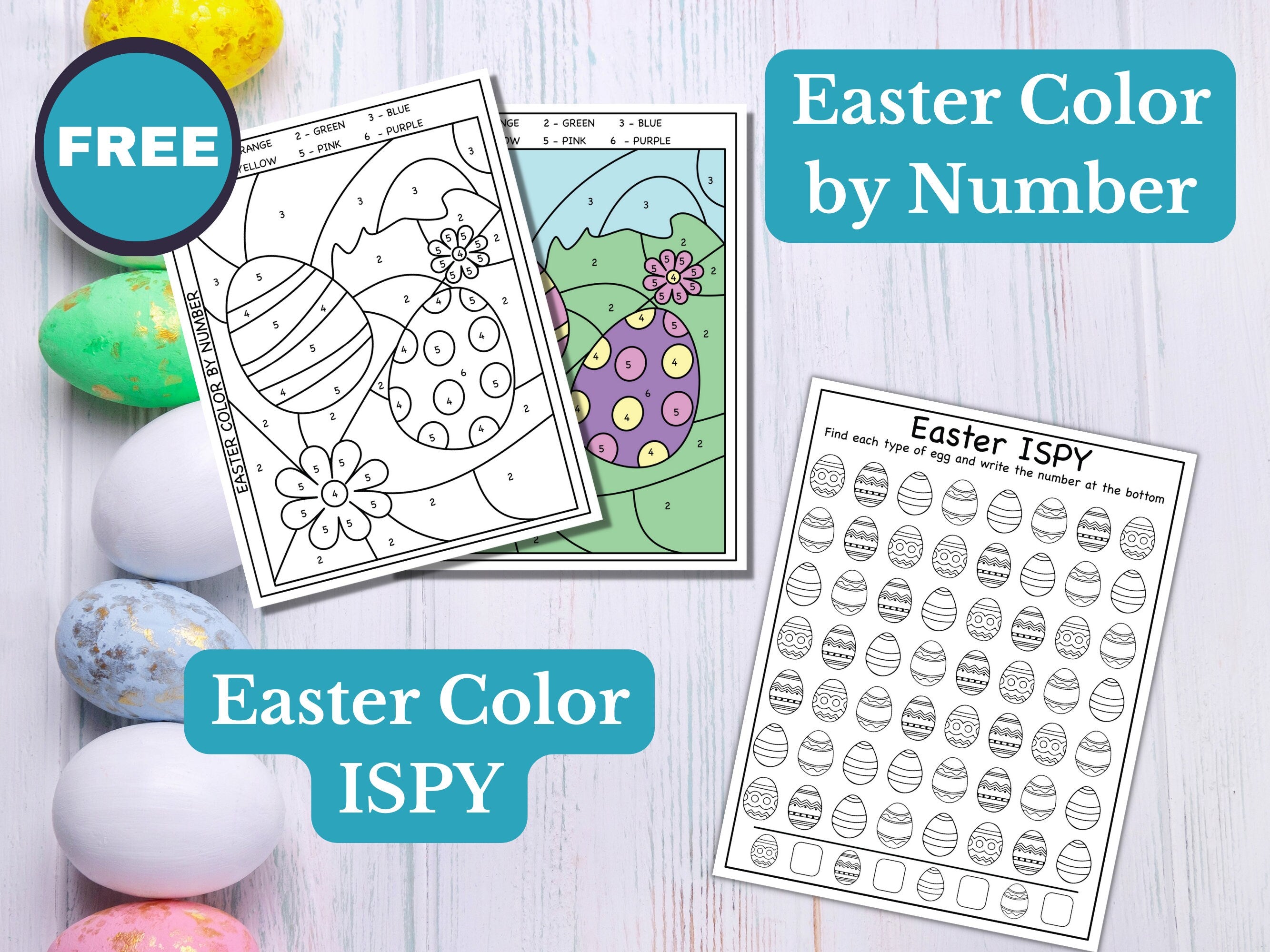 Easter Coloring and Activity Bundle for Kids - 56 Pack
