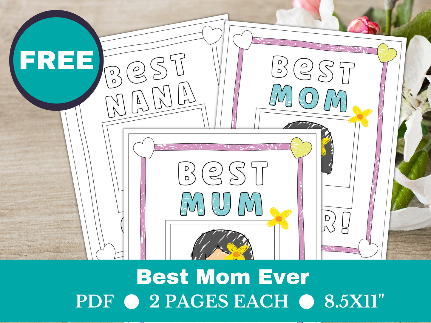 All about My Mom/Mum, Nana - Fill in the Blank Activity Page