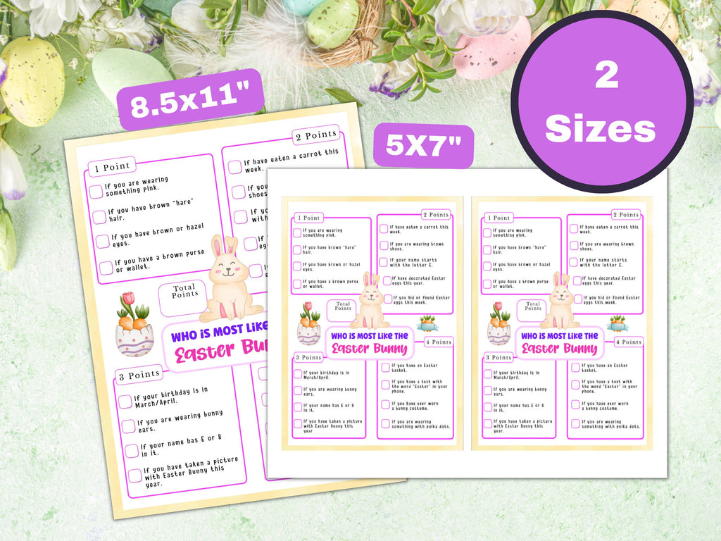 Who is like the Easter Bunny? - Easter Game