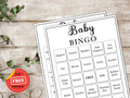 Baby Shower Bingo Game