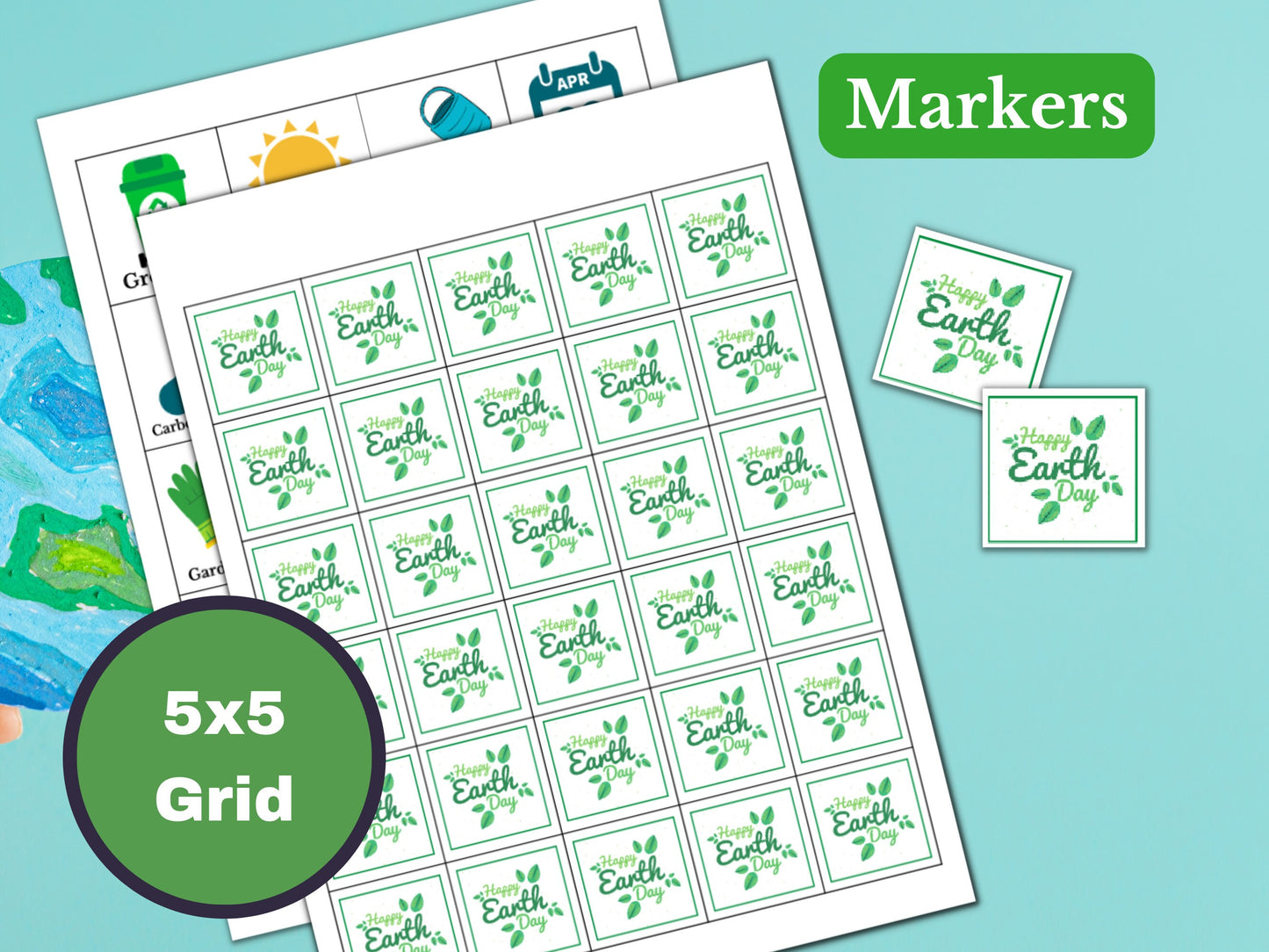 Earth Day Printable Bingo Game