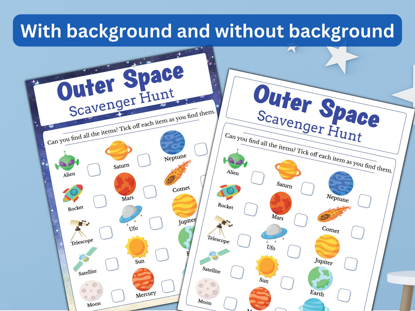 Outer Space Scavenger Hunt