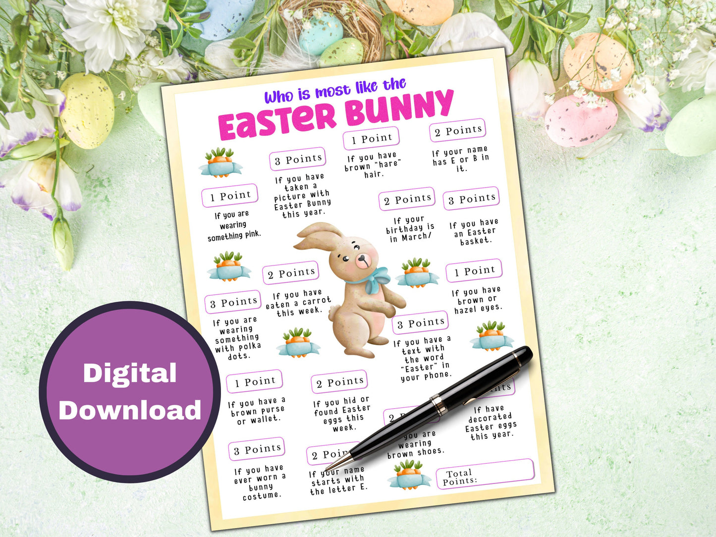 Who is like the Easter Bunny - Easter Party Game