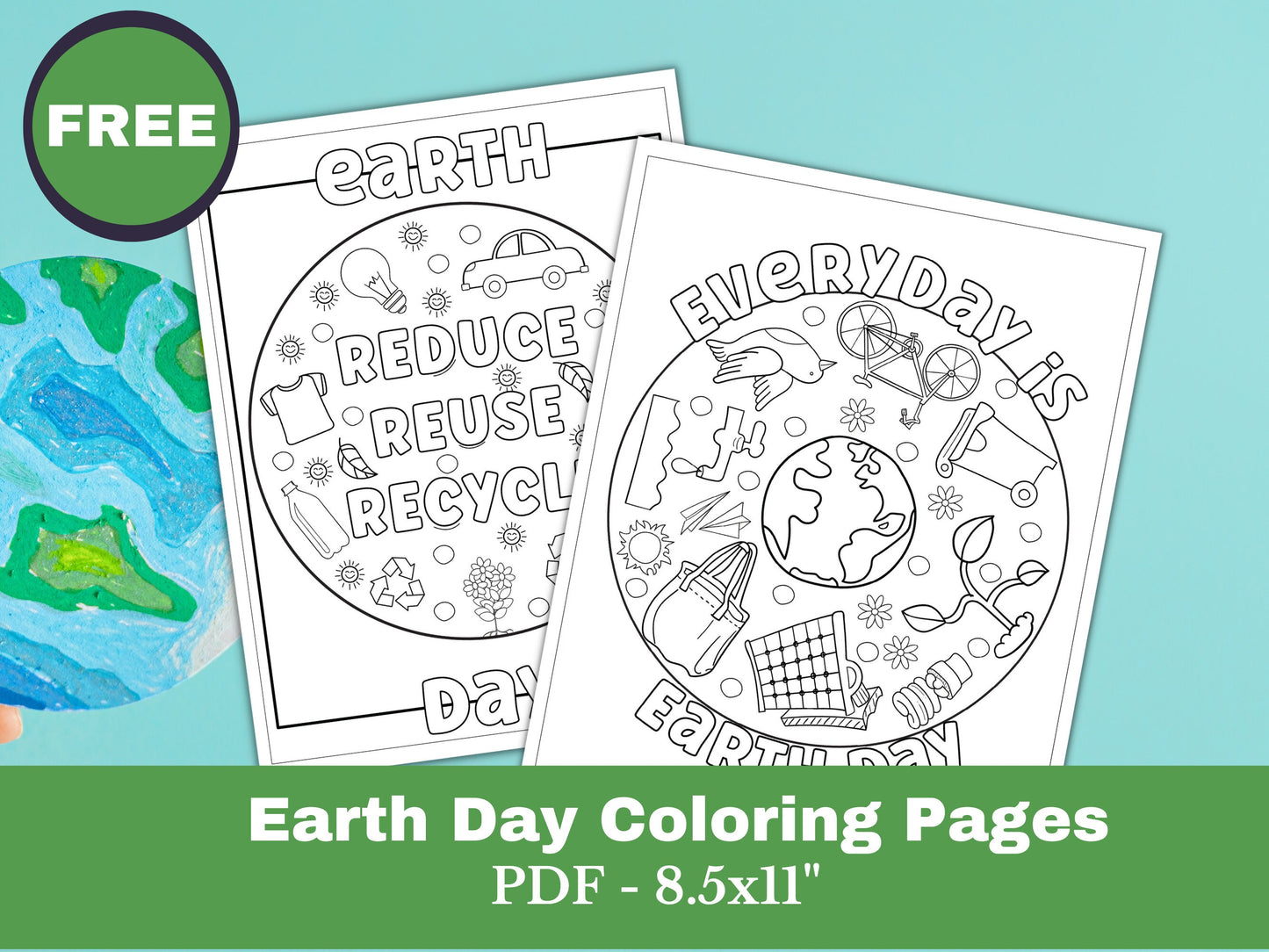 Earth Day ISPY Worksheets for Kids