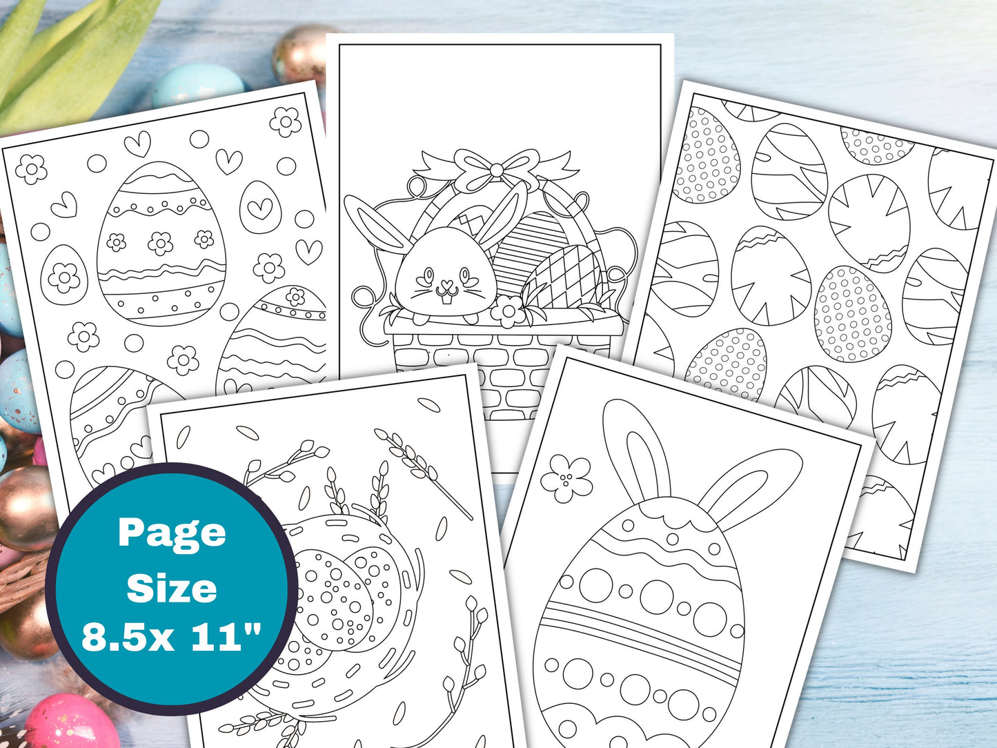 Easter Coloring Pages for Kids - 20 Pages