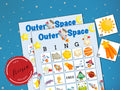 Outer Space Bingo Game - 30 Cards